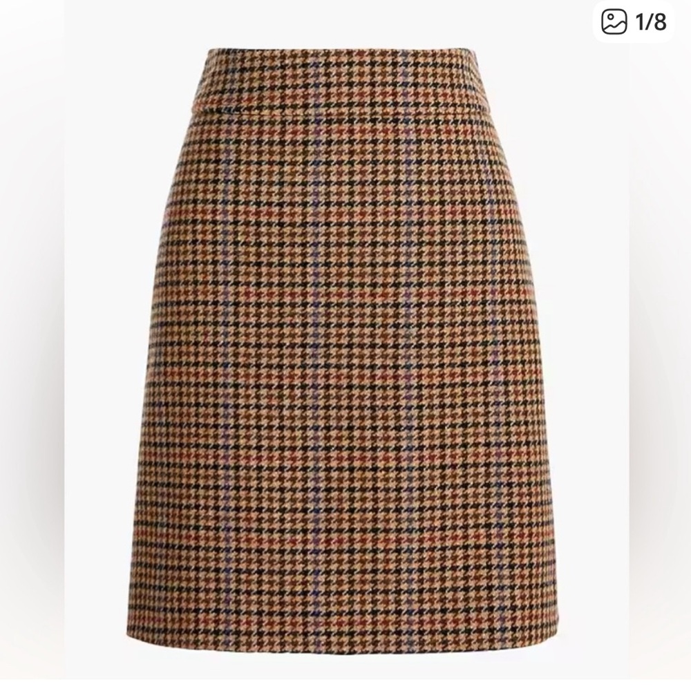 J. Crew Houndstooth Mini Skirt - Like New!